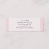 Roze  Paisley Wedding Planner Mini Visitekaartje (Achterkant)