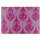 Roze paisleypatroon snijplank (Voorkant)