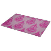 Roze paisleypatroon snijplank (Hoek)