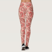   roze paissleypatroon leggings (Achterkant)