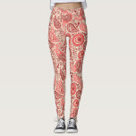 roze paissleypatroon leggings<br><div class="desc">elegant paisleypatroon in tinten roze.</div>