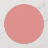 Roze Palet Thee Feest Bruidsuitnodiging Kaart (Achterkant)