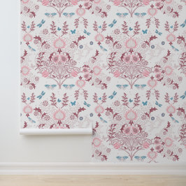 Roze palet William Morris Design Behang