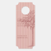 Roze Palm Beach Meidenavond Deurhanger (Voorkant)