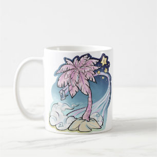 Roze Palm & Blue Bird Mok