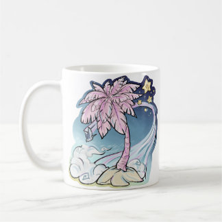 Roze Palm & Blue Bird Mok