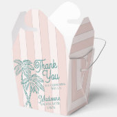 Roze Palm Lente Pastel Strand Bruidsfeest Party Bedankdoosjes (Open)