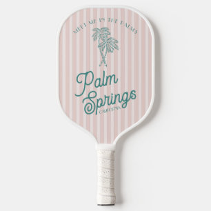 Roze Palm Lente Pastel Strandfeest Pickleball Paddle