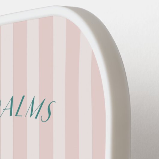 Roze Palm Spring Pastel Beach Bachelorette Party Pickleball Paddle (Links Detail)