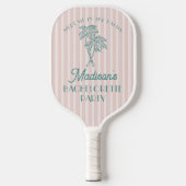 Roze Palm Spring Pastel Beach Bachelorette Party Pickleball Paddle (Voorkant)