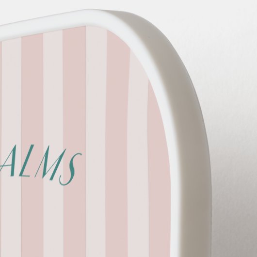 Roze Palm Spring Pastel Strandfeestje Pickleball Paddle (Links Detail)