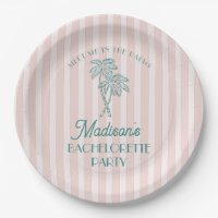 Roze Palm Spring Pastelkleurig Strand Bruidsmeisje