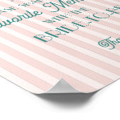 Roze Palm Springs Favoriete herinneringen met brui Poster (Hoek)