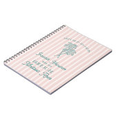 Roze Palm Springs Favoriete Herinneringen met de B Notitieboek (Linkerzijde)