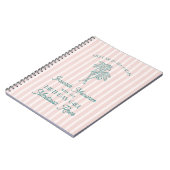 Roze Palm Springs Favoriete herinneringen met verj Notitieboek (Linkerzijde)