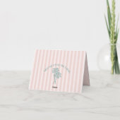 Roze Palm Springs Pastel Beach Dank u kaarten (Achterkant)