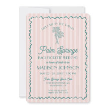 Roze Palm Springs Pastel Strand Meisjesweekend