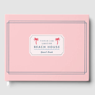 Roze Palm Tree Beach House Vakantiehuis Trendy Gastenboek