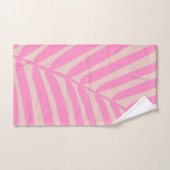 Roze palmblad bad handdoek (Handdoek)
