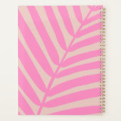 Roze palmblad planner (Achterkant)