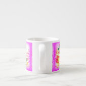 roze palmbomen espresso mok (Achterkant)