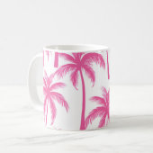 Roze palmbomen koffiemok (Voorkant links)