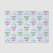 Roze palmbomen met flamingpalmen en bloemkolen tissuepapier (Voorkant)