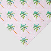 Roze palmbomen (ontwerp 73 roze serie) tissuepapier (Detail)