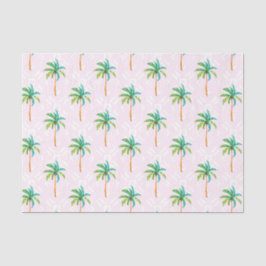 Roze palmbomen (ontwerp 73 roze serie) tissuepapier