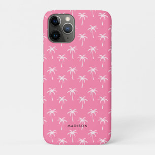 Roze palmbomen Patroon iPhone 11 Pro Hoesje