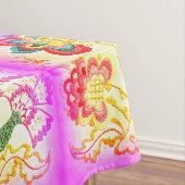 roze palmbomen tafelblad tafelkleed (Voorbeeld)