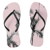 Roze palmbomen Teenslippers (Voetbed)
