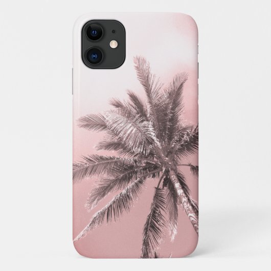 Roze palmboom Case-Mate iPhone case (Achterkant)