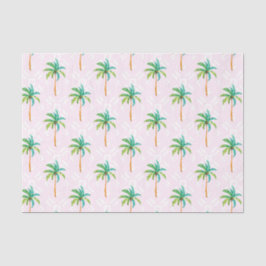 Roze Palmboom (Design 73 Roze Serie) Tissuepapier