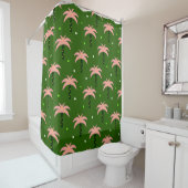 Roze Palmboom Douchegordijn (In situ)