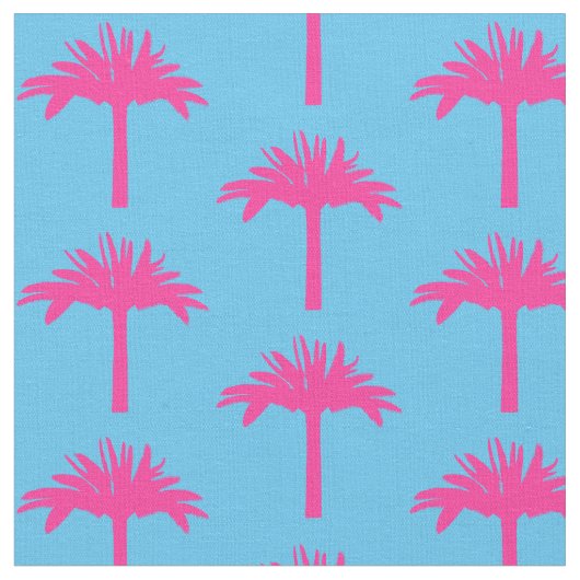 Roze palmboom stof (Close Up)