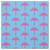 Roze palmboom stof (Swatch)
