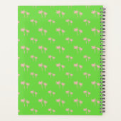 Roze Palmboom Thema Hardcover Spiraal Planner (Achterkant)