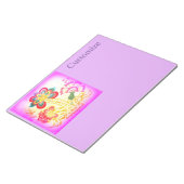 Roze palmboom Thunder_Cove Notitieblok (Schuin)