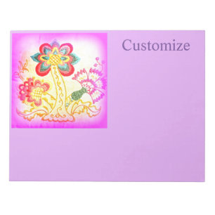 Roze palmboom Thunder_Cove Notitieblok
