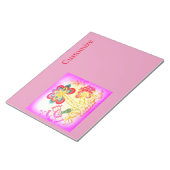 Roze palmboom Thunder_Cove Notitieblok (Schuin)