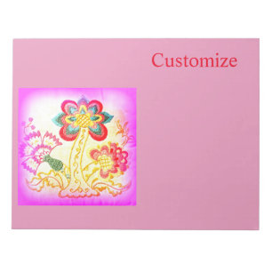 Roze palmboom Thunder_Cove Notitieblok