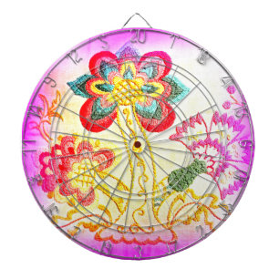 roze palmdartboard dartbord