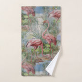 Roze palmmozaïekdoekset bad handdoek (Handdoek)