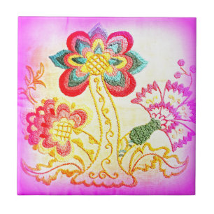 roze palmotegel tegeltje