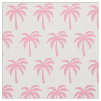 Roze palmstructuur stof