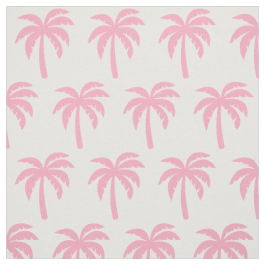 Roze palmstructuur stof (Swatch)
