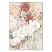 Roze Pampas gedroogd gras Tropisch Oerwoud Floral Kaart (Achterkant)