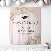 Roze Pampas Gras Afstudeerfeest Wandkleed