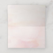 Roze Pampas gras bruiloft plaats kaart Plaatskaartje (Binnenkant ongevouwen)